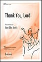 Thank You Lord SATB choral sheet music cover